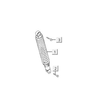 Amortyzator Kymco VP50 4t ac diament biały