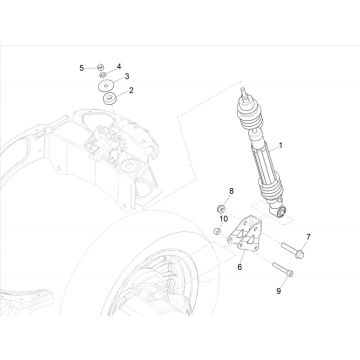 Amortyzator Vespa Elettrica 2018-2019
