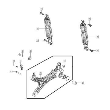 Amortyzatory tylne Kymco Agility City 16 200i