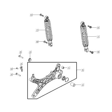 amortyzatory AGILITY CITY 16 4T 125