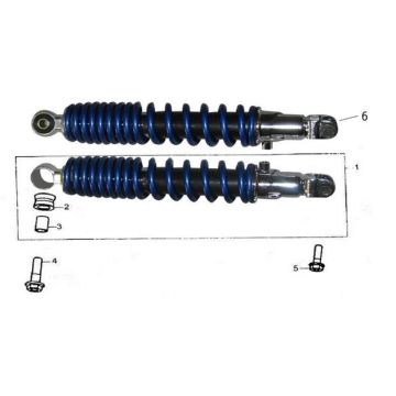 Amortyzatory AGM LX białe