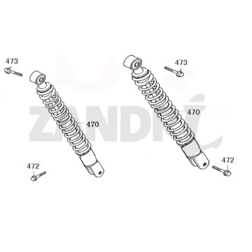 Amortyzatory Santini Capri mat ciemnoniebieski