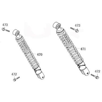 Amortyzatory Benzhou ZN50QT-36 czarny