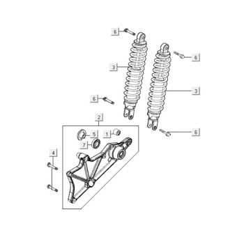 Amortyzator tylny Kymco People S 300i Amortyzator tylny Kymco People S 300i