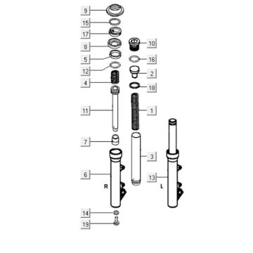 Amortyzator przedni Kymco People S 300i Amortyzator przedni Kymco People S 300i
