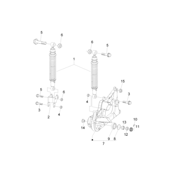 Amortyzatory Piaggio Beverly 500 E3 2007-2012