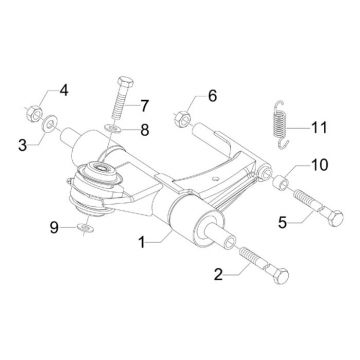 Ramka pomocna Vespa Sprint 2-suwowy