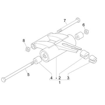 Ramka pomocowa Piaggio Zip 2000 2-suwowy AC