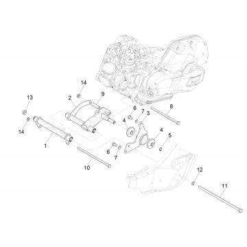 Vespa GTS 125 4-suwowy IE ABS Euro4 wahacz 2016-2018