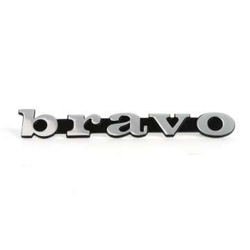 Bravo-opschrift/embleem-OEM Piaggio Bravo motorscherm/zijpaneel