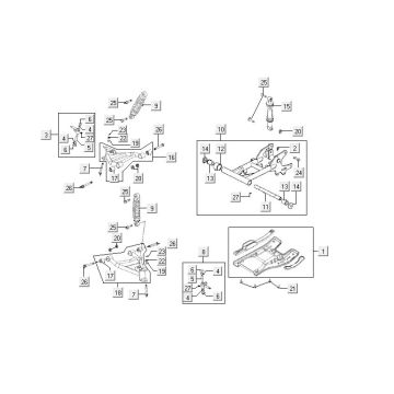 Części ramy Kymco MXU 150