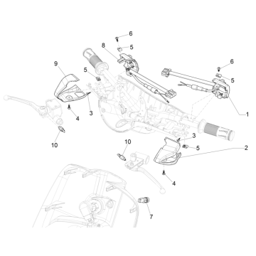 Vespa Electric 45KM/H E5 2021 (EMEA)-Omleiders Vespa Elettrica 45KM/H E5 2021 (EMEA)
