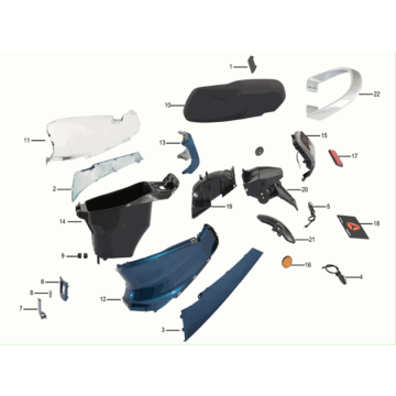 Pojemnik na siedzisko Yadea C1S