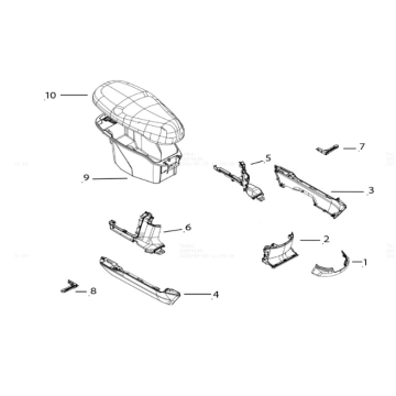 Pojemnik na siedzisko Yadea E8S