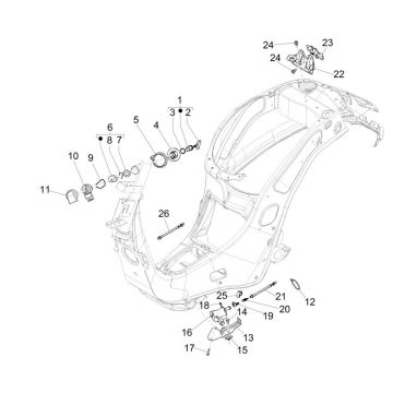 Zamki Vespa Sprint 125 4T 3S IE ABS