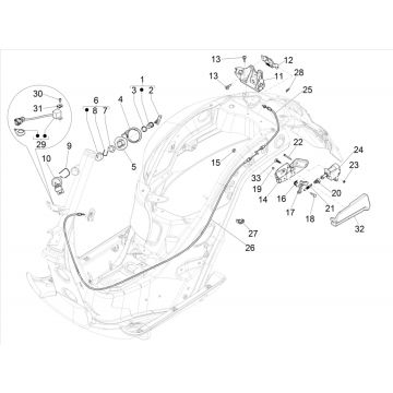 Vespa GTS 125 4-suwowy IE ABS Euro4 zamki 2016-2018