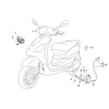 Części elektryczne Piaggio Fly 2-suwowy