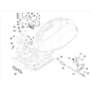 Regulator napięcia Vespa GTS 300 HPE 4T 4V IE ABS E4 2019 (EMEA)