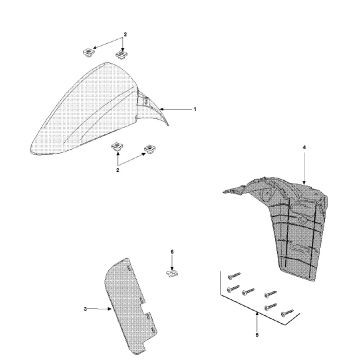 Błotnik Peugeot Vivacity 3 2-suwowy