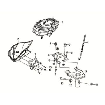 Speed meter Sym Crox 50 E5 BLACK/BLACK (BK-007U)