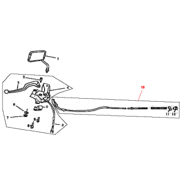 Lusterko lewe Rover Classic 125cc