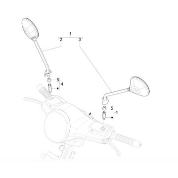 Lusterka GTS 125 IE