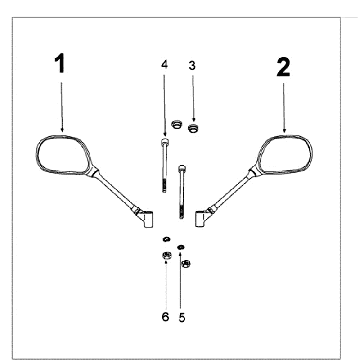 Lustra Peugeot Kisbee czerwone