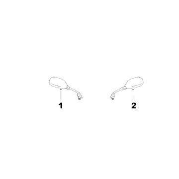 Lusterka Peugeot V-clic Czarne
