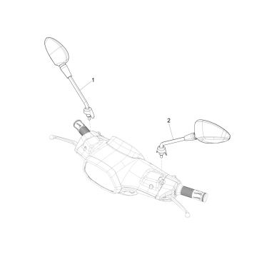Vespa Sprint 125 4T 3V IE ABS E5 2021 lusterka (EMEA)