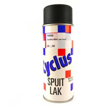 Puszka aerozolu czarna matowa 400ml Cyclus