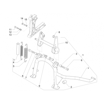 Standardowy Piaggio MP3 500 LT Sport 2014-2016