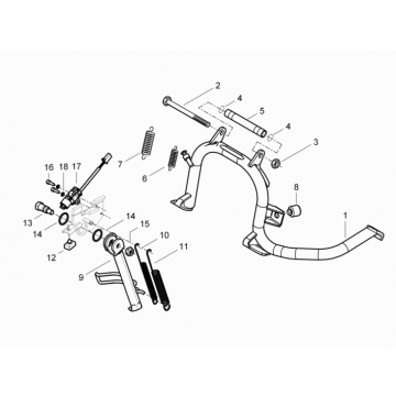 Stojaki Piaggio Beverly 350 E3 Sport Touring 2013-2014