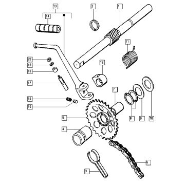 Start mechanisme Tomos QUADRO EX (L0-L1)