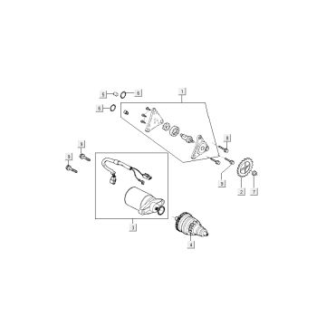 Części rozrusznika -Bendix Kymco Like 4-suwowy