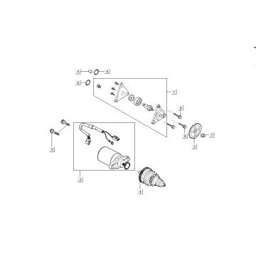 rozrusznik pompy oleju Kymco Super8 4-suwowy z 2009 Matte czarny rozrusznik pompy oleju Kymco Super8 4-suwowy z 2009 Matte czarny