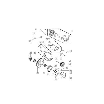 Rozrusznik - Pompa oleju Kymco Nowy Sento 4-suwowy 50i Złota