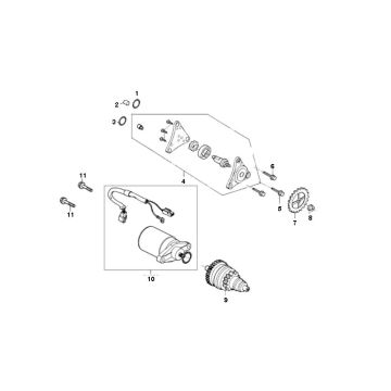 Rozrusznik - pompa olejowa Senzo Retro GT2 4-suwowy