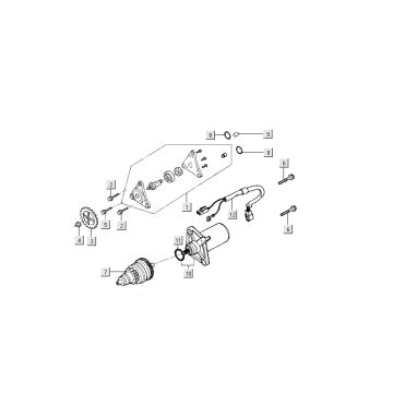 Rozrusznik - Pompa olejowa Kymco Filly 4-suwowa srebrna