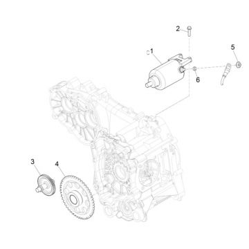 Rozrusznik elektryczny Piaggio MP3 300 HPE/300 HPE SPORT E5 ABS 2020-2022 (EMEA)