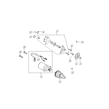 Rozrusznik Kymco Agility Delivery 4-suwowy euro4 czarny