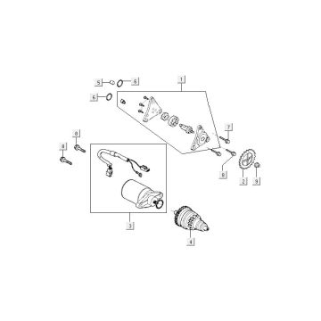 Rozrusznik Kymco Agility FR 12" 4-suwowy euro4 czarny