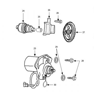 Starter Peugeot Speedfight 3 LC 2-suwowy