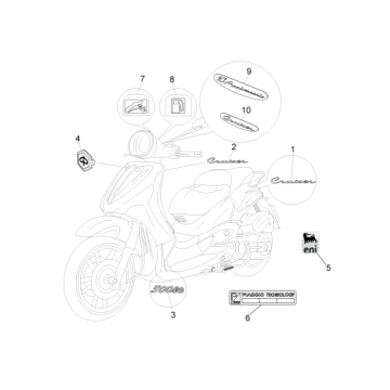 Naklejki i naklejki Piaggio Beverly 500 E3 2007-2012