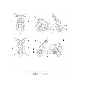 Naklejki Yamaha Aerox 2-suwowy 2013