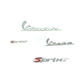 Zestaw naklejek i emblematów Vespa Sprint chrom 4-częściowy
