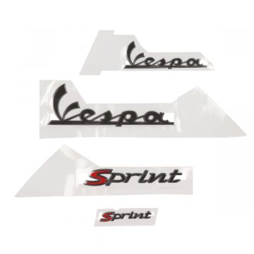 Zestaw naklejek/VESPA Sprint smoke 4-seat six emblematów