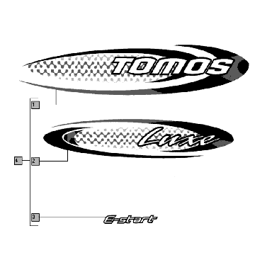 Stickerset Tomos LUXE EX (L0-L1)