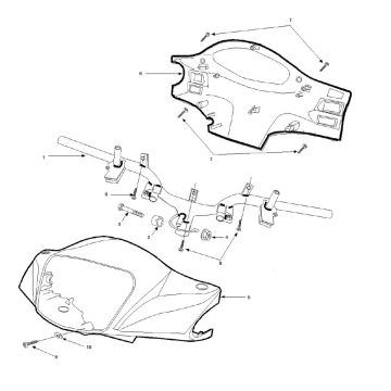 Pokrowiec na kierownicę Peugeot Tweet 4-suwowy