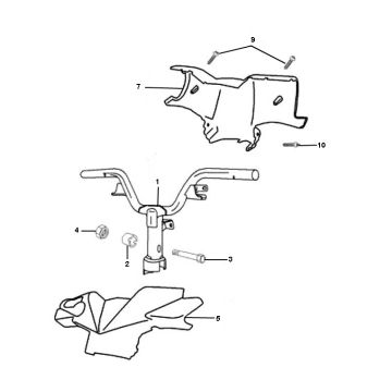 Kierownica Peugeot Ludix pro 2-suwowy