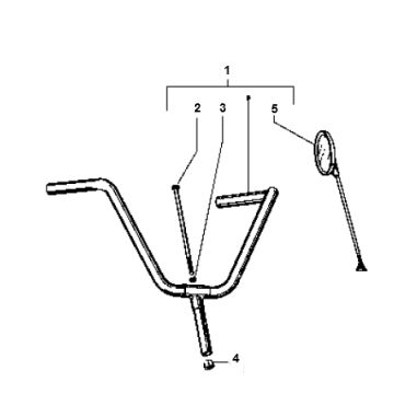 Kierownica Vespa Ciao 2-suwowa